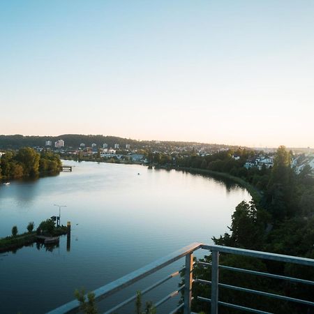 קובלנץ Penthouse Wohnung Mit Schoenem Moselblick In Metternich מראה חיצוני תמונה