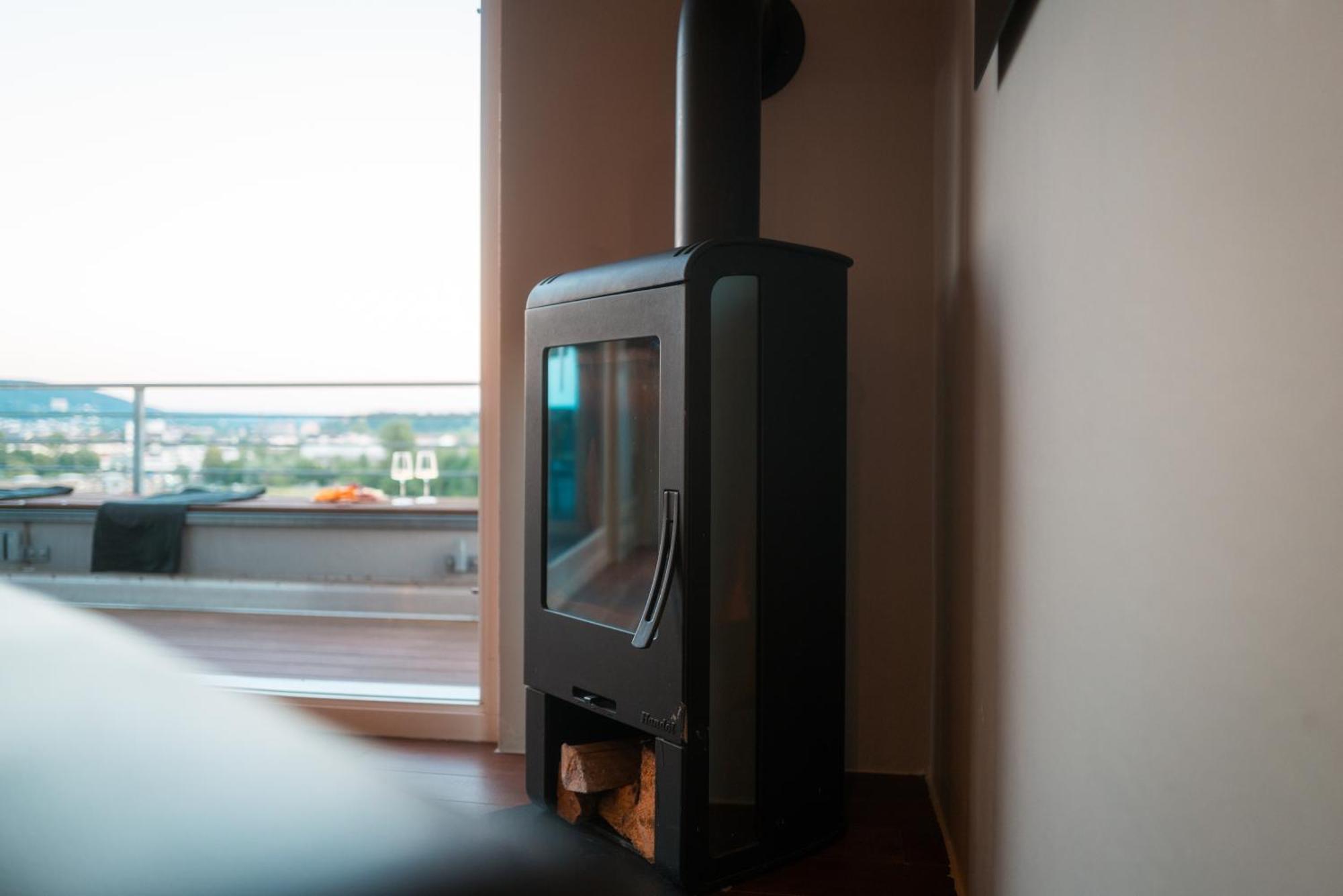 קובלנץ Penthouse Wohnung Mit Schoenem Moselblick In Metternich מראה חיצוני תמונה