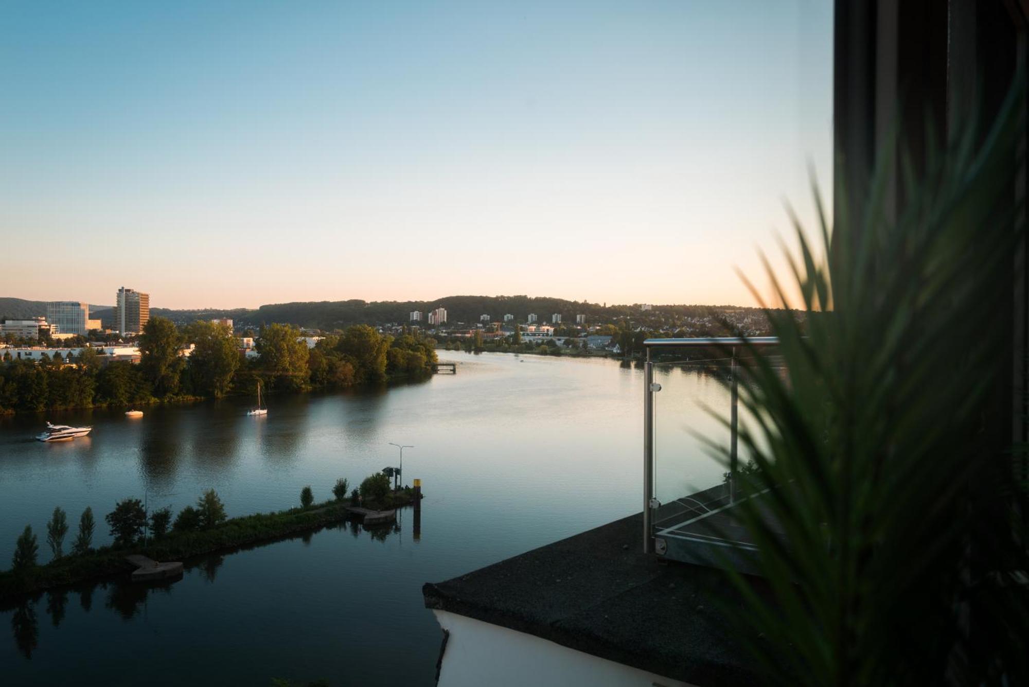 קובלנץ Penthouse Wohnung Mit Schoenem Moselblick In Metternich מראה חיצוני תמונה