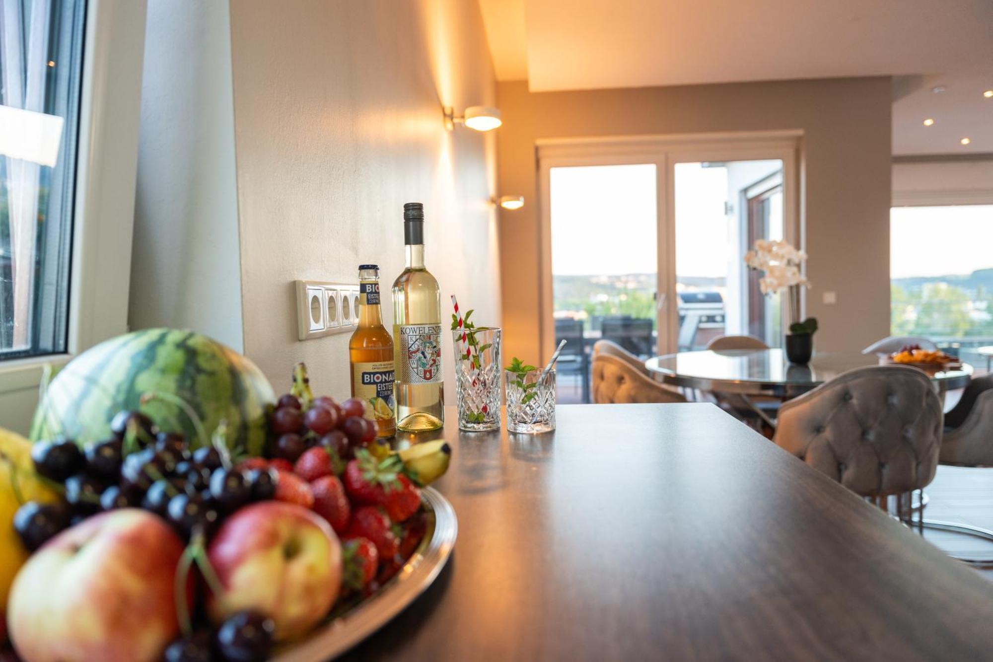קובלנץ Penthouse Wohnung Mit Schoenem Moselblick In Metternich מראה חיצוני תמונה