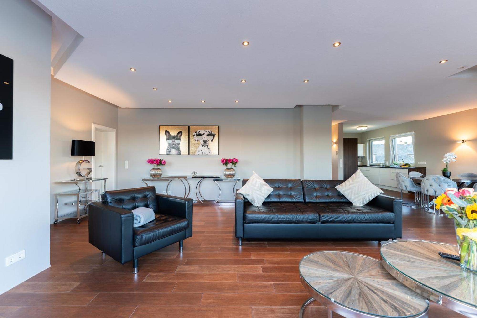 קובלנץ Penthouse Wohnung Mit Schoenem Moselblick In Metternich מראה חיצוני תמונה