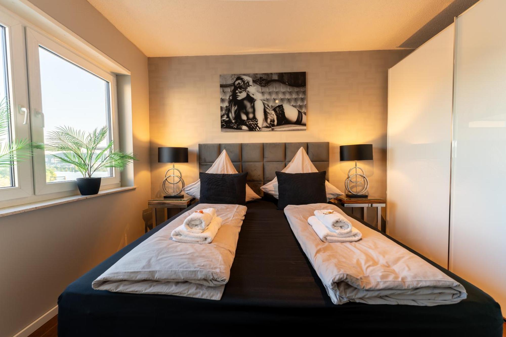 קובלנץ Penthouse Wohnung Mit Schoenem Moselblick In Metternich מראה חיצוני תמונה