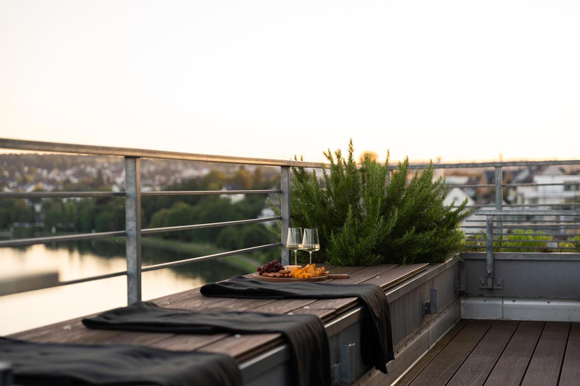 קובלנץ Penthouse Wohnung Mit Schoenem Moselblick In Metternich מראה חיצוני תמונה
